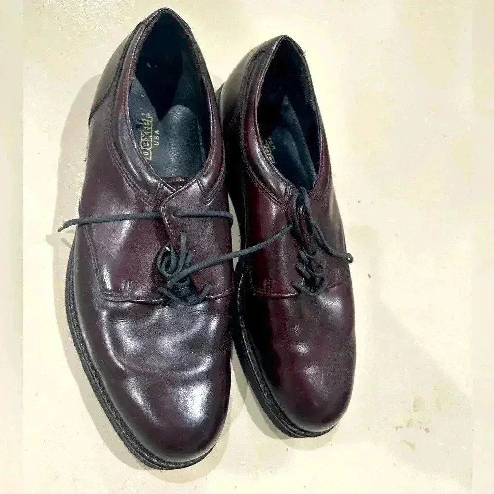 Vintage Dexter Usa mens leather dress shoes maroon footware size 11